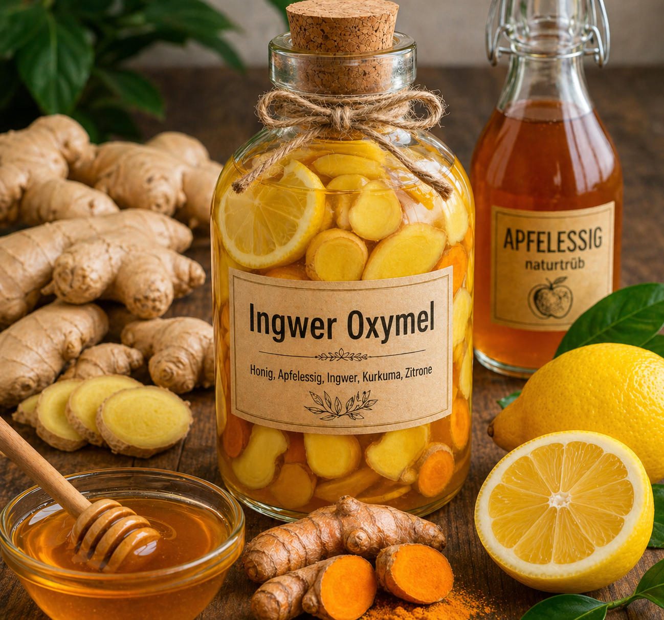 Ingwer-Oxymel Immun-Oxymel